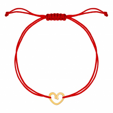 Brățară Connection cu inimioara din aur 14K