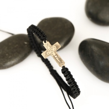 Brățară Cruzio Brillante cu Cruce din aur 14K - Img 2