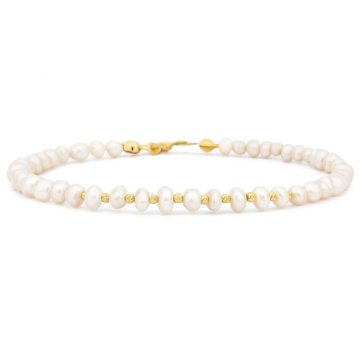 Brățară Forever Pearls cu bile din AUR 14K și Perle de Cultură