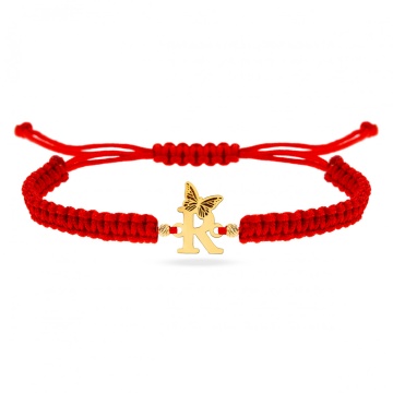 Brățară Inițială Butterfly din aur 14K - Img 4