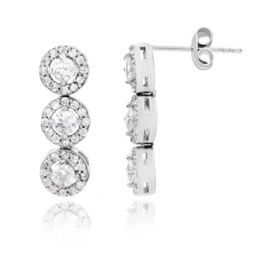 Cercei din argint 925 cu cristale Angel Collection