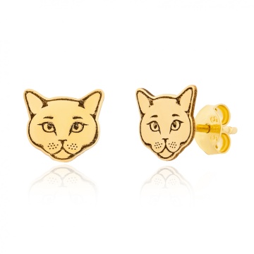 Cercei Miau Miau din AUR 14K - Img 1