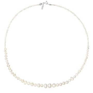 Colier Descending Pearls din Argint 925 cu Perle de Cultura - Img 2