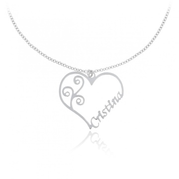 Colier Exclusive din argint 925 personalizat cu nume