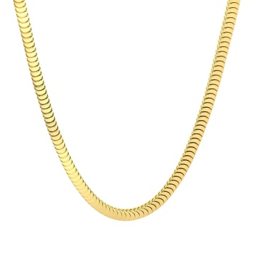Lant Snakes din Inox placat cu AUR 18K - Img 1