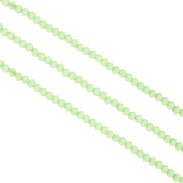 Șirag cristale rondele 3 mm, culoare Vernil Opac - Aprox 130 buc