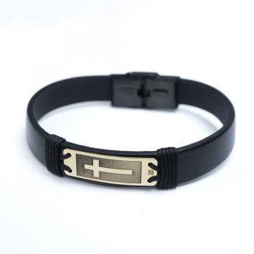 Brățara Faith din AUR 14K si Piele Naturală - Img 2
