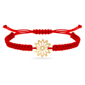 Bratara Floare Summer din aur 14k