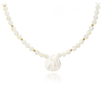 Colier Forever Summer cu Sidef natural și AUR 14K
