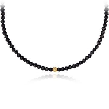 Colier The Only One cu cristale și bilă din Aur 14K