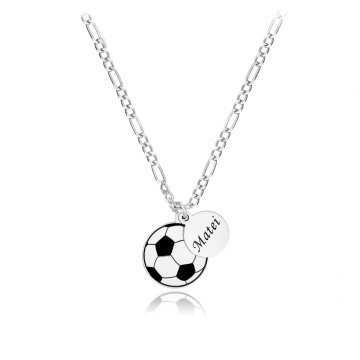 Lănțișor cu pandantiv din Argint 925 - Fotbal