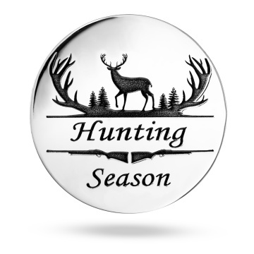 Moneda Hunting Season din Argint 2.5cm - Img 1