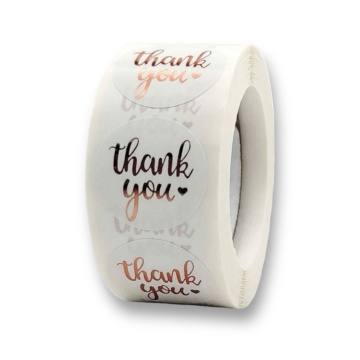 Sticker - Thank you Metalic Rose / bucata - Img 2