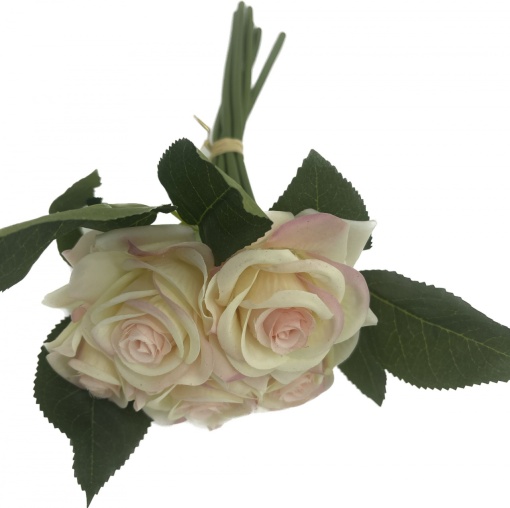 Manunchi trandafiri real touch somon NTF4*6capete*5cm