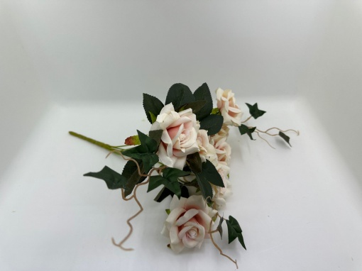 Trandafiri cu iedera * 8cm* 5capete - Roz