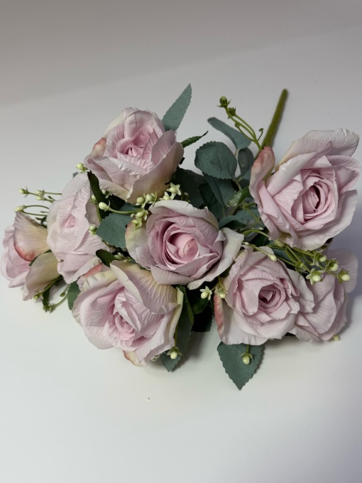 Trandafiri A1 lila/somon/alb * 9capete*8cm - Lila