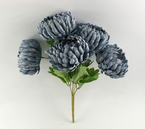 Buchet crizanteme albastre 83024-5/BLUE