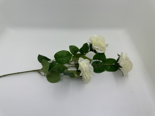 Trandafir pastel alb cu 3 capete (G.)