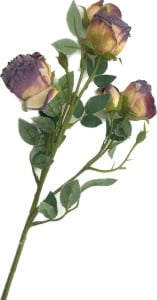 Flori artificiale - Trandafir pastel - mov