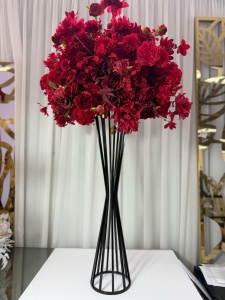Suport flori negru clepsidra 90cm - Img 3