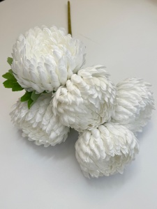 Buchet crizanteme albe pure white
