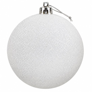 Glob alb cu sclipici 20cm EL-02
