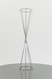 Suport Flori Argintiu Spiralat Kys011-90cm - Img 1