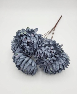 Flori artificiale - Crizanteme Blue fara frunze