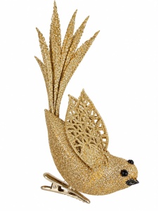 Pasare aurie sclipici