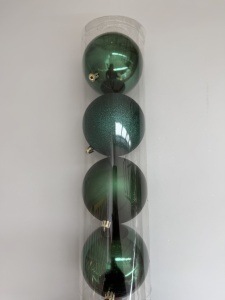 Set 4 globuri verde inchis - Img 2