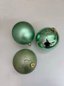Set 3 globuri verde deschis