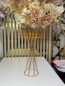 Suport flori auriu spiralat 70cm* KYS004 * desfacut - Img 3