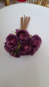 Flori artificiale - Buchet trandafirasi Small mov inchis