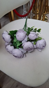 Ranunculus cu 9 capete - 5cm - Mov deschis