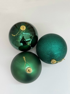 Set 3 globuri verde inchis