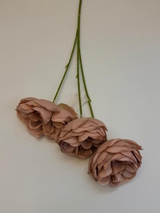 Flori artificiale - Bujori roz ciocolatiu