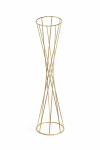 Suport pentru flori auriu spiralat 90cm