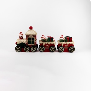 Tren mare catifea rosie
