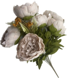 Buchet cu bujori - mov vintage