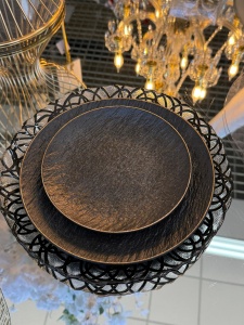 Farfurie neagra mica DCP-12 - Img 2