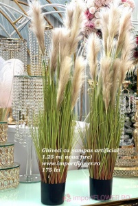 Ghiveci cu pampas artificial (9fire),1.25m NA4 - Img 2