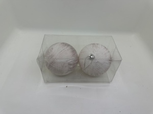 Globuri roz sidefate -2buc/set