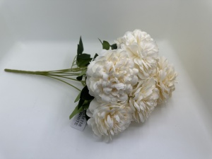 LM-118 Buchet crem cu 9 capete trandafir batut * 10cm