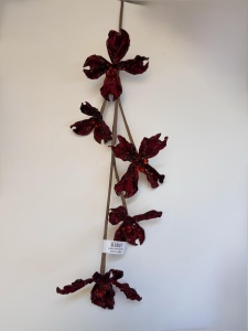 Crenguta decorativa pentru brad bordo