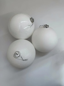 Globuri albe 15cm 3/set EL-01