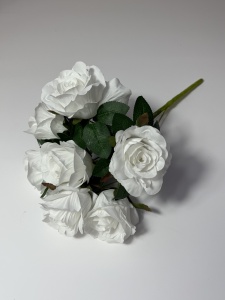Buchet Trandafir Alb cu 7 capete