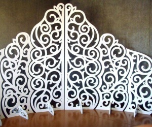 Panou alb decorativ 2.4/3.6m * 5S-2(nu se trimite prin curier) - Img 1
