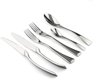 Tacâmuri set 7 buc argintiu - Img 1