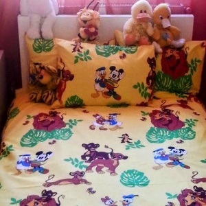 Lenjerie de pat copii cu personaje Disney