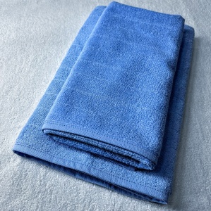 Prosop bumbac fata Duo bleu